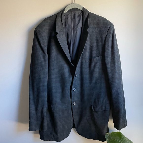 Vintage Other - Vintage Brent Silver Label Plaid Sport Coat Size 48R. Make Me An Offer.